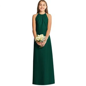 Dessy Girl Social Junior Bridesmaid Dress Hunter Green JR547